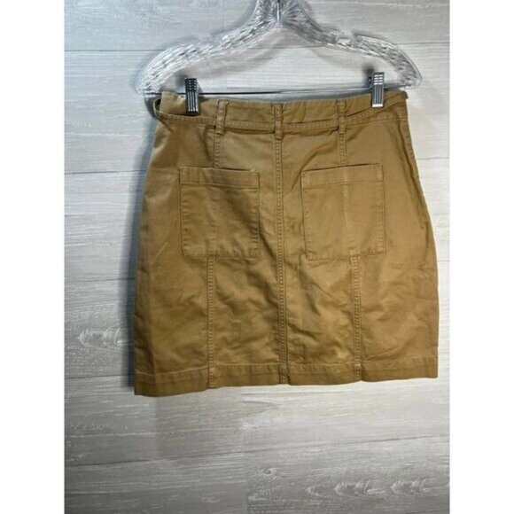 LOFT Twill Tie Waist Pocket Skirt Size‎ 2 NWOT - Picture 3 of 5